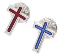 DOITOOL Épinglette Croix Communion en Alliage de Zinc 2pcs pour Vêtements de Revers, Design Élégant et Facile à Attacher, Eucharistie et Réunions Formelles