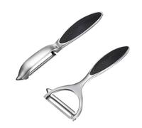 DOITOOL Éplucheur Légumes en Alliage de Zinc 2pcs Multifonction Design Creusé Pratique pour Pommes de Terre, Carottes et Fruits Cuisine Domestique