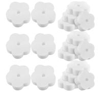 DOITOOL Éponge à Huile en Forme de Fleur 18PCS, Blanche, Mousse Flottante réutilisable, absorbe Les résidus Gras, pour Remplacement de Nettoyage dans la Piscine et la Fontaine de Bassin
