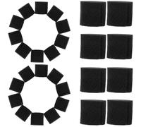 DOITOOL Éponges Hydroponiques en Coton Mousse Noir et Apport Nutritif 100 Pièces Reproduction Rapide pour Pépinières pour Plants de Fleurs et Légumes en Agriculture Moderne