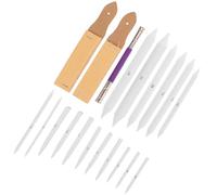 DOITOOL Estompes de Dessin avec Abrasif Outils de Mélange pour Artistes et Étudiants Kit Tortillons pour Croquis Estompage et Détails Précis