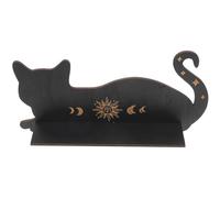 DOITOOL Étagère Murale Bois Forme de Chat Gothique pour Décoration Intérieure Mural Cat-Shaped Shelf pour Rangement de Cristaux Objets Cuisine Chambre Bureau Facile à Installer et Robuste