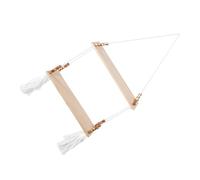 DOITOOL Étagère Murale en Macramé Bohème Planche Bois et Franges | Décor Mural Artistique, Bois et Coton, Installation Simple, pour Salon et Salles de Bain, Style Esthétique