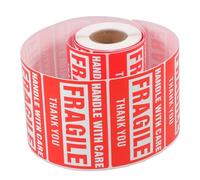 DOITOOL Étiquettes Autocollantes Avertissement Fragile Auto-adhésives pour Cartons et Colis Tenue Forte sur Carton Ondulé Sacs Plastiques Emballages