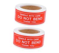 DOITOOL Étiquettes Autocollantes Fragile Pour Emballage 25×75 Mm Résistance Transport Avertissement Pour Expédition 2 Rouleaux Déménagement Usage Professionnel