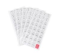 DOITOOL Étiquettes Calendrier 365 Jours Autocollants Papier 60 Pcs pour Agenda Carnet Bloc-Notes Onglets Mensuels et Rappels Autocollants Décoratifs Polyvalents pour Organisation