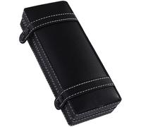 DOITOOL Étui à Stylos Noir Rétro en Matériau Robuste, Boîte à Crayons Vide Compacte et Légère, Porte-Stylo Multifonction pour Bureau, Cérémonie et Usage Quotidien