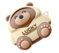 DOITOOL Étui de Protection pour Écouteurs sans Fil de 3e Génération en Silicone Souple, Motif Ours Sweat à Capuche, Coque Intégrale Légère et Résistante aux Chocs, Accessoire Pratique