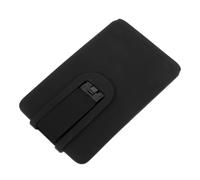 DOITOOL Étui Porte-Cartes Adhésif en Silicone Noir 5,8 X 9,4 Cm pour Téléphone Portable, Porte-Cartes Intégré à Coque Arrière, Portefeuille Autocollant Fin et Léger pour Usage Quotidien