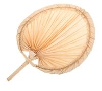 DOITOOL Éventail à Main Fait Main en Feuilles de Palmier Naturel Tissé, Style Chinois Vintage Léger et Facile à Transporter pour Accessoires D'été et Fêtes Plage