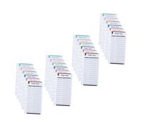 DOITOOL Feuilles de Budget Mobiles 24 Pièces Fiches de Planification Budgétaire Trous Papier Budget 6 Couleurs pour Cahier Bureau Maison Gestion Financière