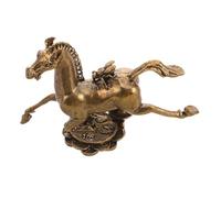 DOITOOL Figurine de Cheval en Laiton Doré Symbole de Victoire et Progrès pour Collection Personnelle et Décoration Maison Nouvel an 2026 Festival du Printemps