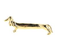 DOITOOL Figurine de Teckel, Ornement, Statuette Vintage en Laiton, décoration de Bureau, Statuette Animale pour la Maison ou Le Bureau, Objet de Collection