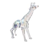 DOITOOL Figurine en Cristal de Girafe Miniature Élégante pour Décoration Intérieure, Ornement Décoratif Brillant Silhouette Fine, pour Salons et Amateurs d'animaux