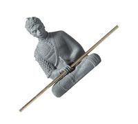 DOITOOL Figurine Résine Wukong Décor Unique pour Aquarium Statue Zen Solide Résistante à Eau pour Paysage sous-Marin Ornement Tabletop pour Bassin Betta et Décoration Bureau