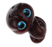 DOITOOL Figurine Serpent Sculptée Main de Santal avec Cristaux Pendentif Porte-clés Charme Animal Chinois Accessoire Décoratif Polyvalent pour Sac et Téléphone