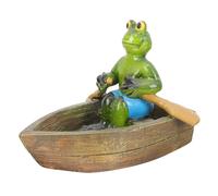 DOITOOL Figurines de Grenouilles Résine Décor Flottant pour Jardin et Bassin Statue Étang Vivante Décoration Extérieure et Résistante Aux Intempéries