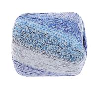 DOITOOL Fil à Crocheter en Coton Dégradé Bleu Ciel 133 M Pelote pour Tricot Diy, Laine Multicolore Douce Épaisse, Écharpes Bonnets Accessoires Automne Hiver