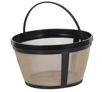 DOITOOL Filtre à Café Réutilisable en Nylon Doré avec Design Panier Cylindrique, Opération Facile et Compatible pour Environnements de Bureau