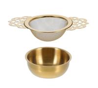 DOITOOL Filtre à Thé en Acier Inoxydable 1pc avec Poignées Doubles Creuses, Maille Fine Adaptée aux Herbes et Épices Dégustation Lors de Votre Tea Party