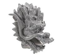 DOITOOL Fontaine Murale Extérieure Tête de Dragon Sortie Eau Décorative pour Jardin et Villa Installation Facile Design Pierre Grise