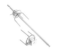 DOITOOL Fourchette de Rôtisserie Acier Inoxydable Axes Résistante Haute Température Outil Professionnel pour Barbecue et Four Support Grill Poulet et Viande Kit
