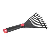 DOITOOL Fourchette Râteau De Jardin Outils De Jardinage Plage Râteaux à Poignée Outil De Râteaux Pour Râteau à Main Fixé Pelouse Râteau à De Jardin Dent Cour Plastique Voyage Métal Manuel