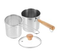 DOITOOL Friteuse Inox Compacte avec Panier Casserole à Induction Légère et Pratique pour Cuisine Maison Set Complet pour Friture Saine et Rapide