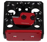 DOITOOL Gabarit de Fraisage Réglable à 8 Trous en Alliage D'aluminium Cnc pour Perceuse Électrique, Outil de Fabrication de Tourillons en Bois, Positionneur de Trou pour Tige Ronde,