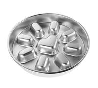 DOITOOL Gamelle à Lécher en Acier Inoxydable pour Chien et Chat, Bol Antidérapant pour Alimentation Lente, Mangeoire Anti-glouton Ronde Base Stable, pour Petits Chiens et Animaux
