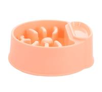 DOITOOL Gamelle Design Chat Plastique en pour et Anti-glouton Chien Ergonomique Orange, Promoteur D'habitudes Alimentaires Saines pour Alimentation Lente en Milieu Domestique