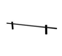 DOITOOL Garde-Corps D'étagère Flottante 8mm en Alliage D'aluminium Noir | Installation DIY Facile, Résistance à Déformation, Usage la Cuisine et Rangement Domestique, Style Moderne Élégant