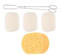 DOITOOL Goupillon Brosse à Bouteille Extra Longue, Brosse de Nettoyage Manuelle, Lot, Manche Long, Tête Souple et Compacte, Acier Inoxydable, Éponge, Coton Pulpe de Bois, pour Bouteilles