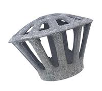 DOITOOL Grille de Gouttière en Fonte Ronde 75 Mm Crépine de Gouttière Protège-feuilles Robuste pour Jardin Balcon et Terrasse Antirouille Protection Solide pour Couleur Couleur Aléatoire