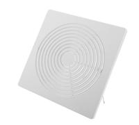 DOITOOL Grille de Ventilation Carrée 28X28 CM en Plastique Blanc avec Ressort Cache-Ventilateur d'Extraction Mural pour Salle de Bain Remplacement pour Ventilateurs Plafond Contrôle