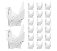 DOITOOL Guirlande de 50 Grues en Papier Origami 3d Blanches Pliées la Main, Décoration de Fête et Mariage, Accessoire de Photographie Élégant, Décorations Légères et Polyvalentes