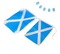 DOITOOL Guirlande de Fanions Écossaise 1 Pièce Bannière Suspendue pour Décoration de Fête Sportive Décoration de Jardin et Maison Fanions Imprimés Couleur Vive Légère et Facile à