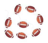 DOITOOL Guirlande de Fanions Rugby en Papier 64 Pièces, Décoration Sportive pour Fête Anniversaire Garçons, Banderole Suspendue pour Décoration Murale, Plafond et Table à Thème