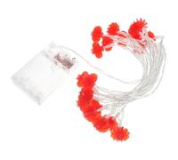 DOITOOL Guirlande Lumineuse de Lanternes Rouges LED Traditionnelles Chinoises 3 Mètres 20 Lampes Petites Lanternes 25 X 15 CM Guirlande Décorative Étanche pour Nouvel An et Mariage