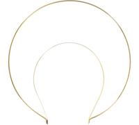DOITOOL Halo Doré Serrage-Tête Délicat en Métal Confortable à Porter, Accessoire Photo pour Engagements et Coiffures de Fête
