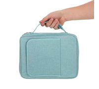 DOITOOL Housse Bible avec Poignée et Support Intégré Sac de Transport Résistant Aux Rayures pour Lecture Sans Mains Étui Compact et Polyester pour Études Bibliques et Voyage