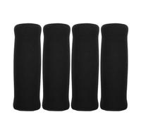 DOITOOL Housses de Poignée Confortables et Faciles à Nettoyer 4pcs en Mousse Noire Coussinets Antidérapants pour Canne de Marche et Béquille Adaptés à L'usage Quotidien