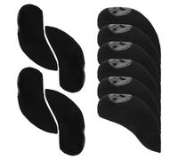 DOITOOL Housses de Protection pour Clubs de Golf en Polyester, 10 pièces, Anti-Rayures, résistantes à l'usure, Noires, pour Clubs de Golf, faciles à insérer, pour Parcours de Golf