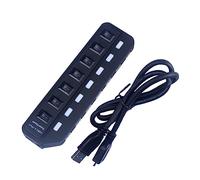 DOITOOL Hub USB Ports Concentrateur de Données Haute Vitesse Rapide Charge Intelligente Appareils Compact Portable pour Ordinateur Couleur Aléatoire Couleur Aléatoire