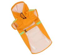 DOITOOL Imperméable pour Chien Imperméable Manteau de Pluie avec Bandes Réfléchissantes Ajustable Autour du Cou pour Promenades Extérieur