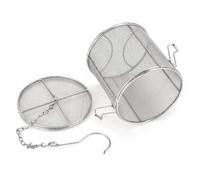 DOITOOL Infuseur en Acier Inoxydable Argenté Multi-usage Chaîne et Crochet, Panier à Filtres pour Soupe et Thé, Outil de Filtrage Pratique Cuisine