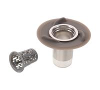 DOITOOL Insert de Siphon de Sol Anti Odeur en Acier Inoxydable Gris | Noyau Magnétique à Spirale, Drainage Rapide et Valve Anti-odeur, Compatibilité, Installation Facile