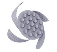 DOITOOL Insert Spiralé d'alimentation Lente en Silicone Gris Antidérapant pour Gamelle de Chien et Chat, Mangeoire Ralentissant Ingestion pour Petits et Moyens Chiens, Accessoire Solide