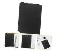 DOITOOL Intercalaires de Classeur A5 Noirs à 6 Trous avec Onglets Supérieurs en Plastique Pp, Sépare-pages pour Classeurs, Usage Scolaire et Bureautique