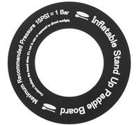 DOITOOL Joint de Valve Rond en PVC pour Matelas de Camping et Planche à Pagaie Gonflable, Coussinet de Valve de Remplacement Léger et Résistant pour Accessoires de Gonflage, Couleur Noire